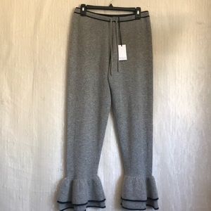 Drawstring cashmere drawstring pants